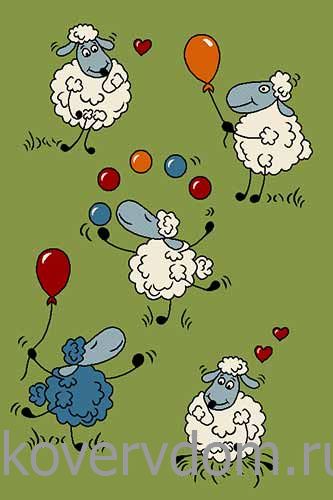 Детский ковер Кристэл 2823 green Детский ковер Кристэл 2823 green