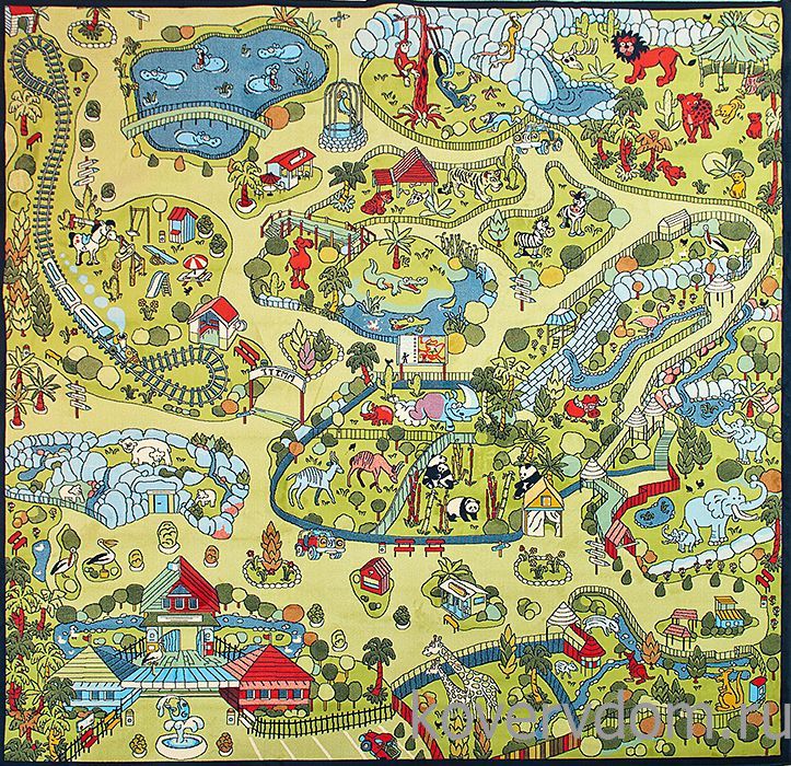 Детский развивающий ковер PTT Sorona Веселый Зоопарк  Детский развивающий ковер PTT Sorona Веселый Зоопарк