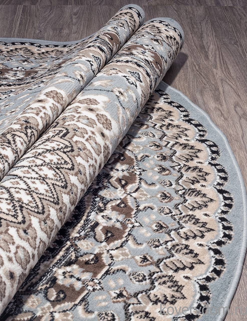 Ковер SIERRA-A D504 BLUE-BROWN 2 Овал