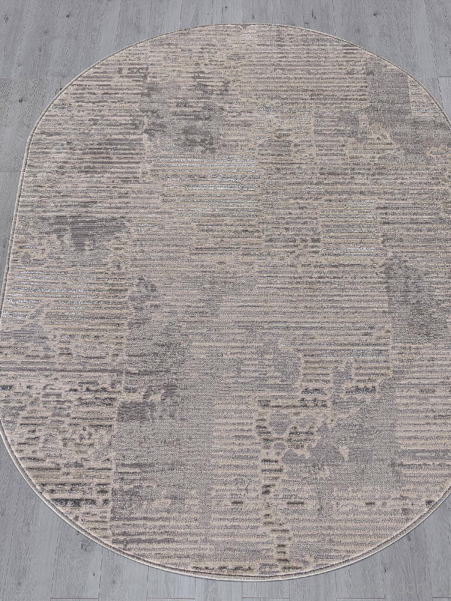 Ковер LIMAN F168 CREAM-GRAY Овал Ковер LIMAN F168 CREAM-GRAY Овал