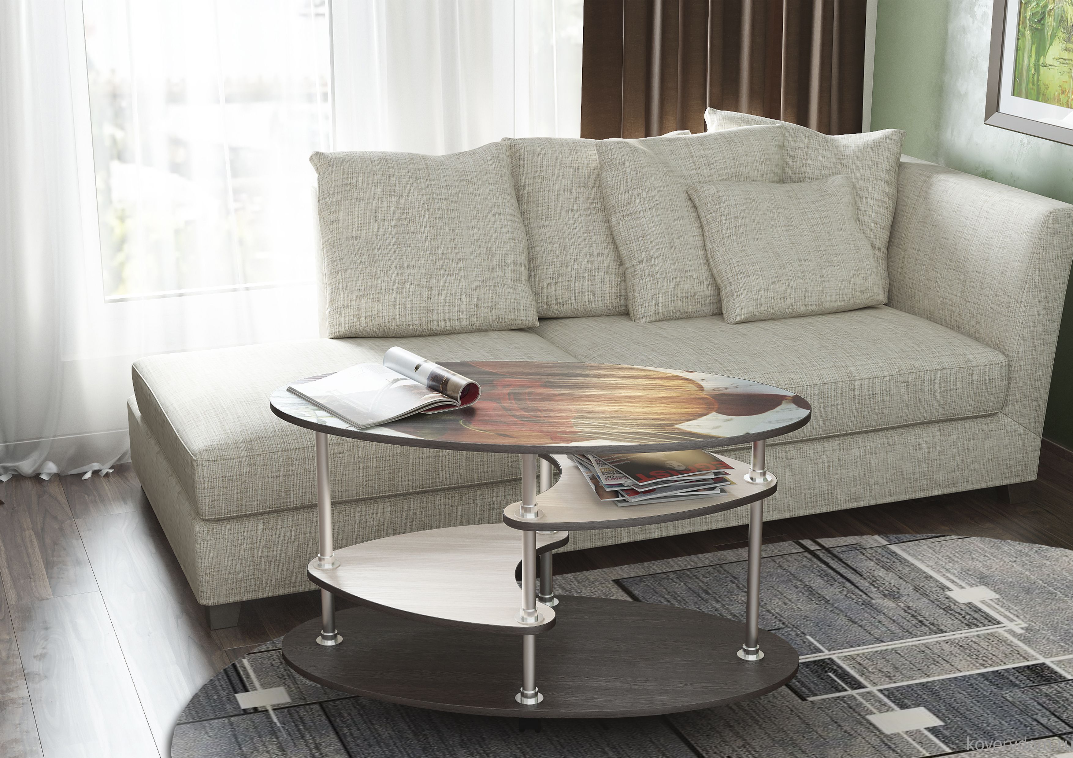 Ковер Альфа 88034-55 ОВАЛ Ковер Альфа 88034-55 ОВАЛ