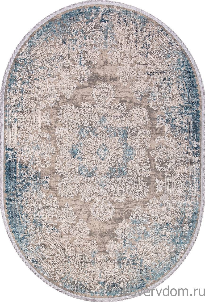 Ковер BIBLOS 9304 BEIGE / BLUE Овал