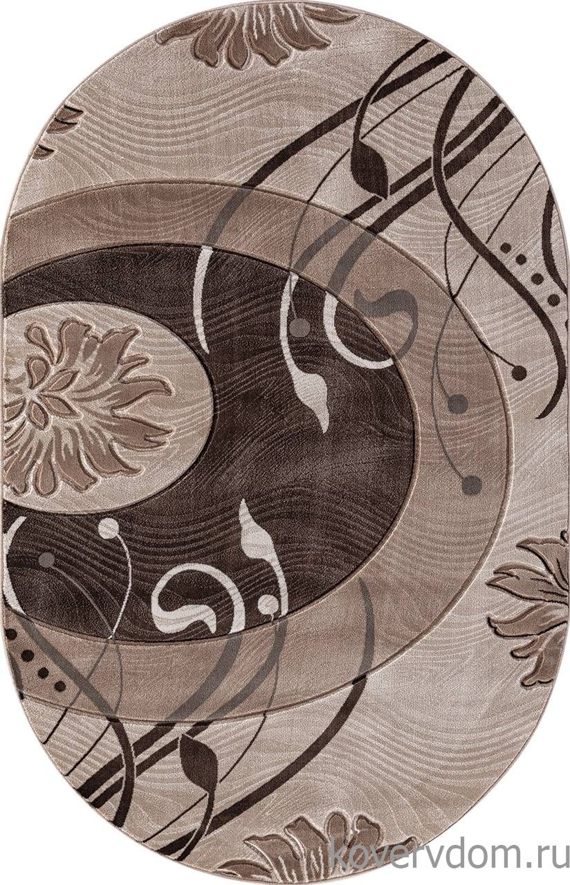 Ковер MEGA CARVING 4780 BEIGE Овал Ковер MEGA CARVING 4780 BEIGE Овал
