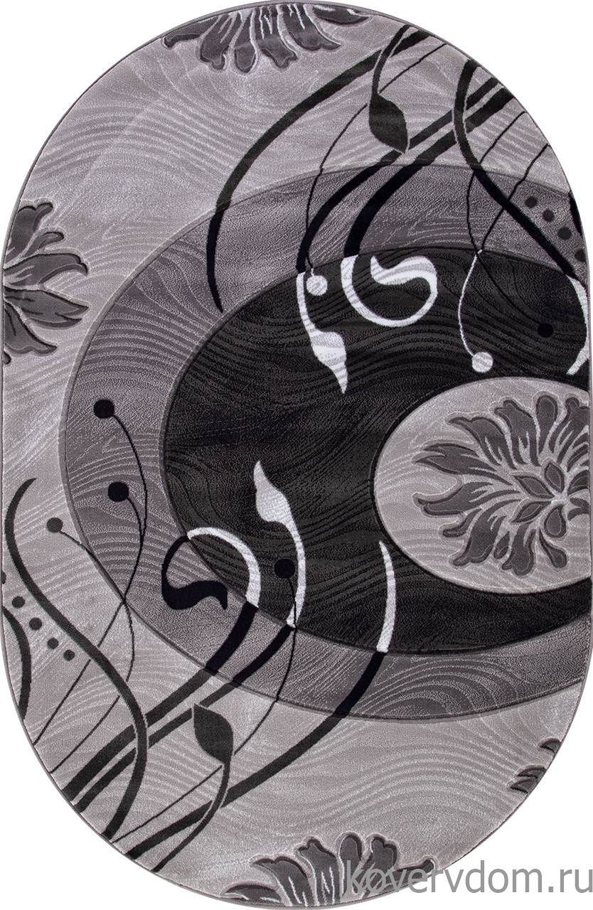 Ковер MEGA CARVING 4780 GRAY Овал Ковер MEGA CARVING 4780 GRAY Овал