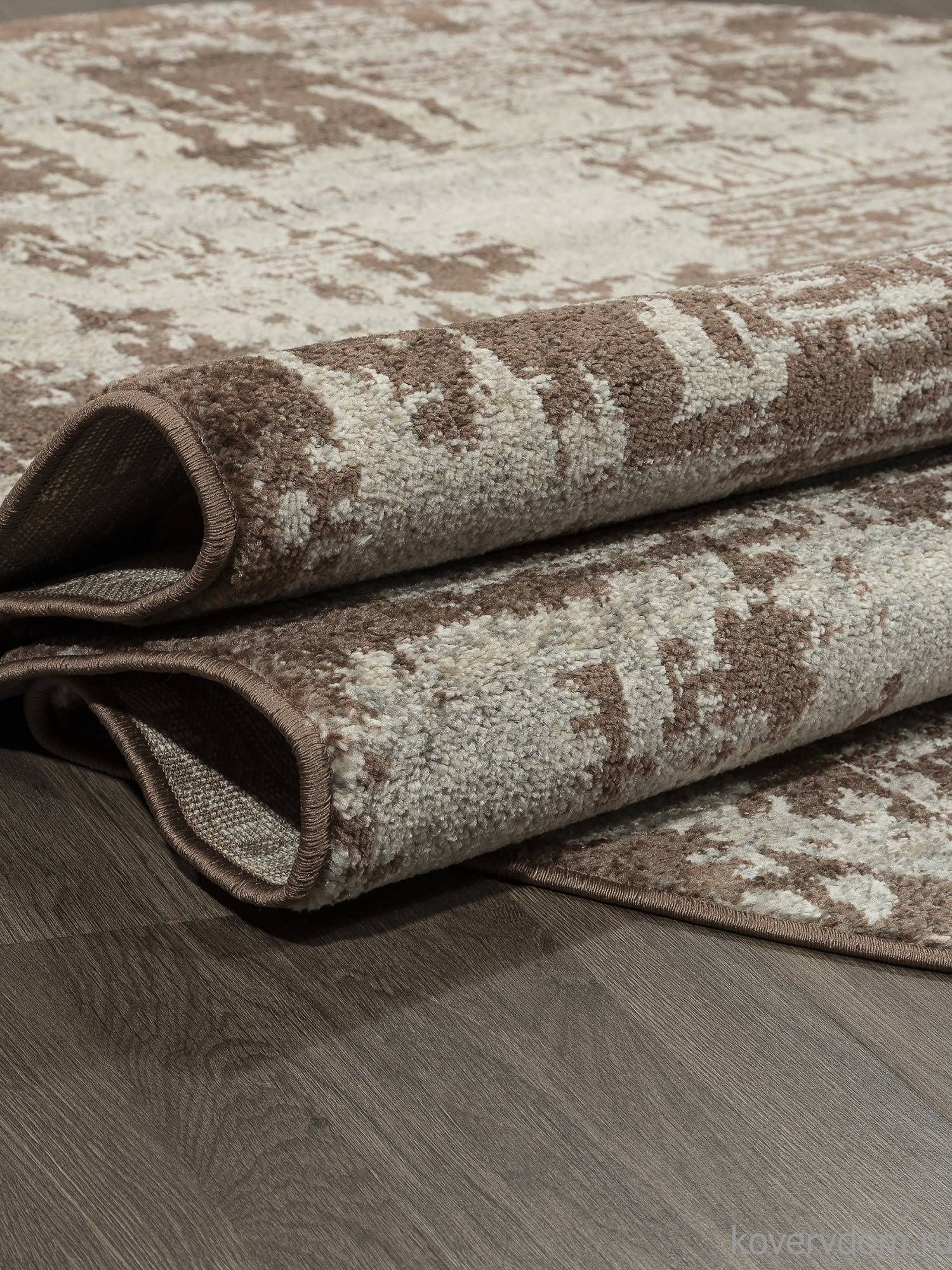 Ковер TORNADO F303 BEIGE-BROWN Овал