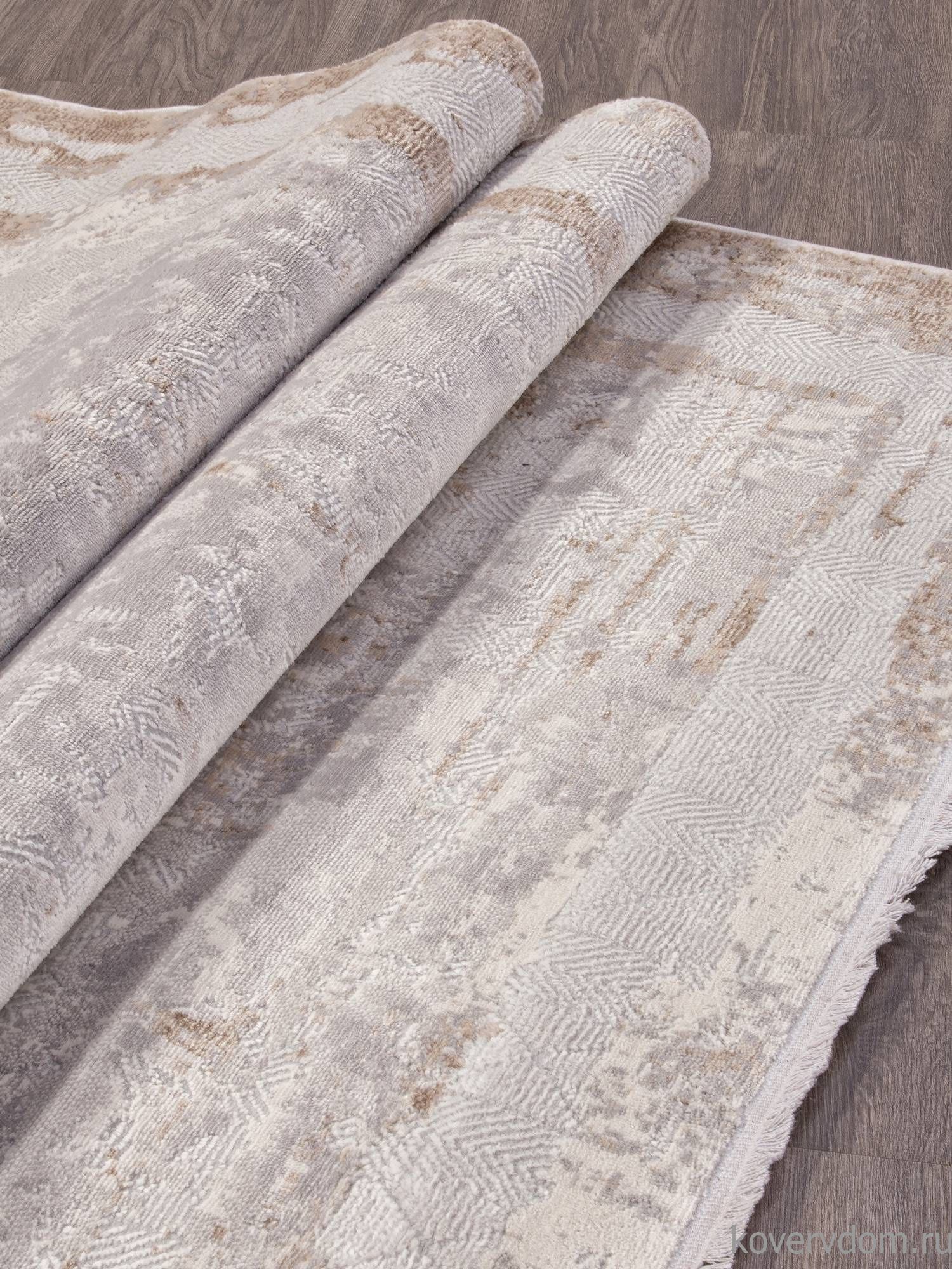 Ковер ALANYA 22464A WHITE / GREY SHR Ковер ALANYA 22464A WHITE / GREY SHR