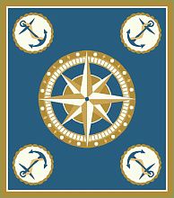 Ковер Морской с якорями