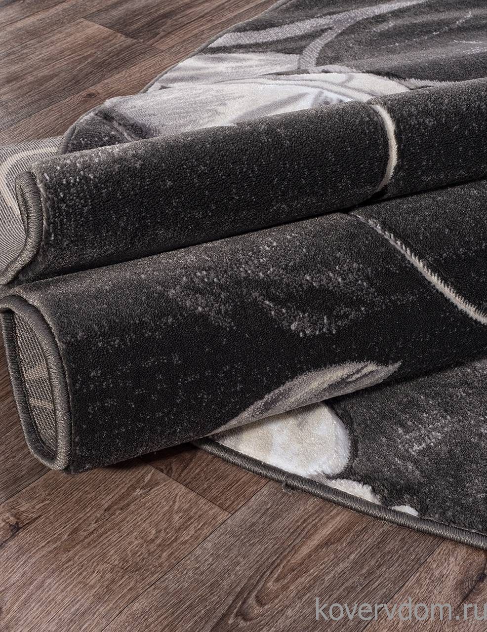 Ковер MEGA CARVING 1059 GRAY Овал Ковер MEGA CARVING 1059 GRAY Овал