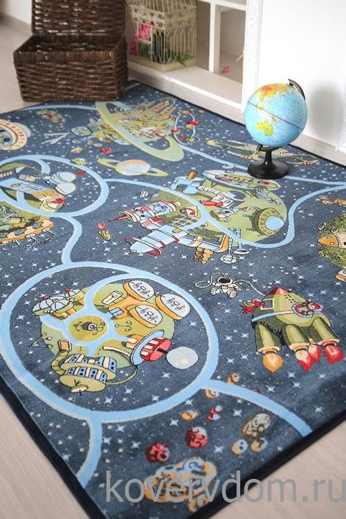 Детский развивающий ковер PTT Sorona Вселенная Детский развивающий ковер PTT Sorona Вселенная