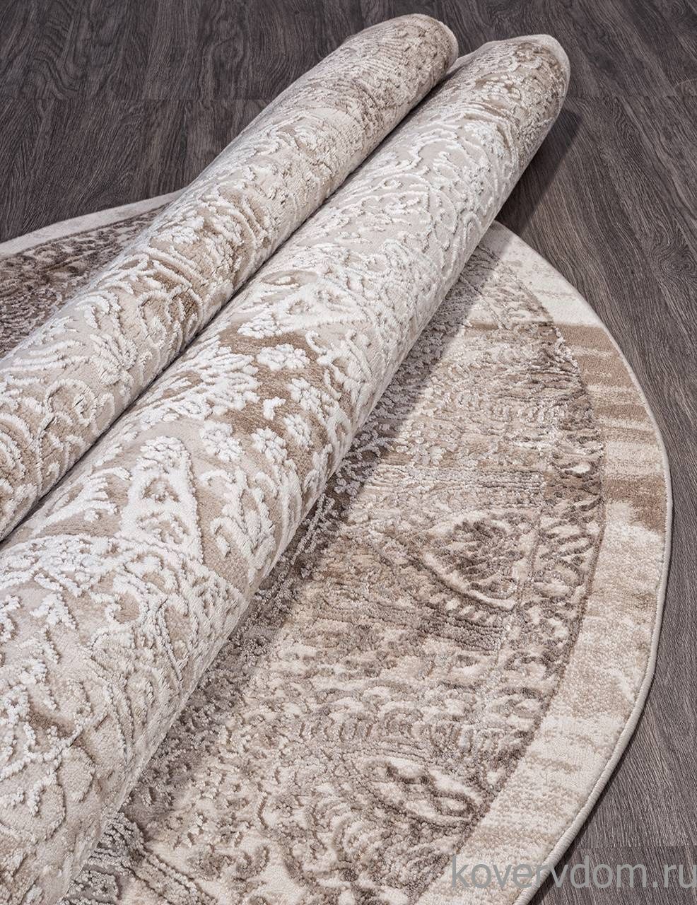 Ковер ARMINA 03878B BROWN / BROWN Круг