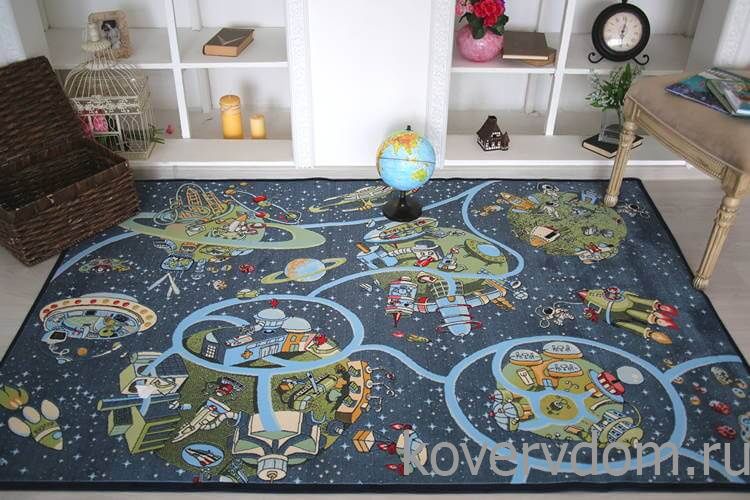 Детский развивающий ковер PTT Sorona Вселенная Детский развивающий ковер PTT Sorona Вселенная