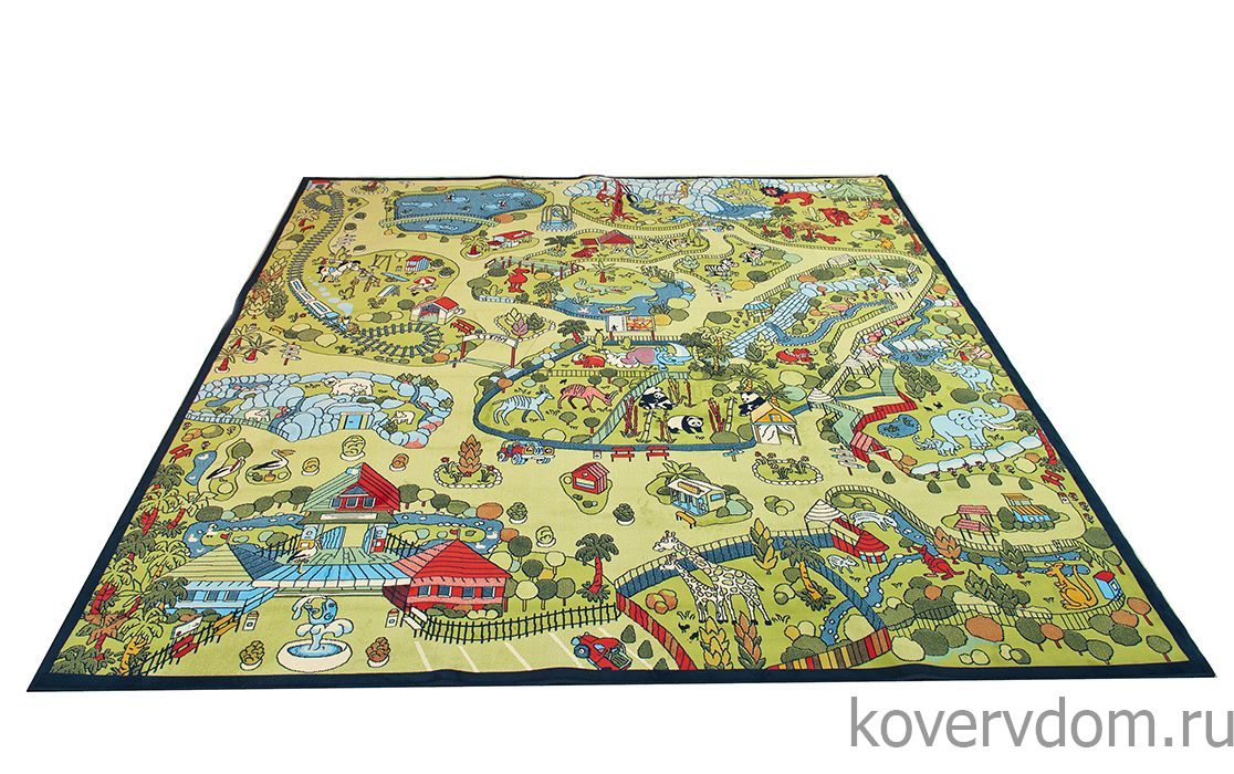 Детский развивающий ковер PTT Sorona Веселый Зоопарк  Детский развивающий ковер PTT Sorona Веселый Зоопарк