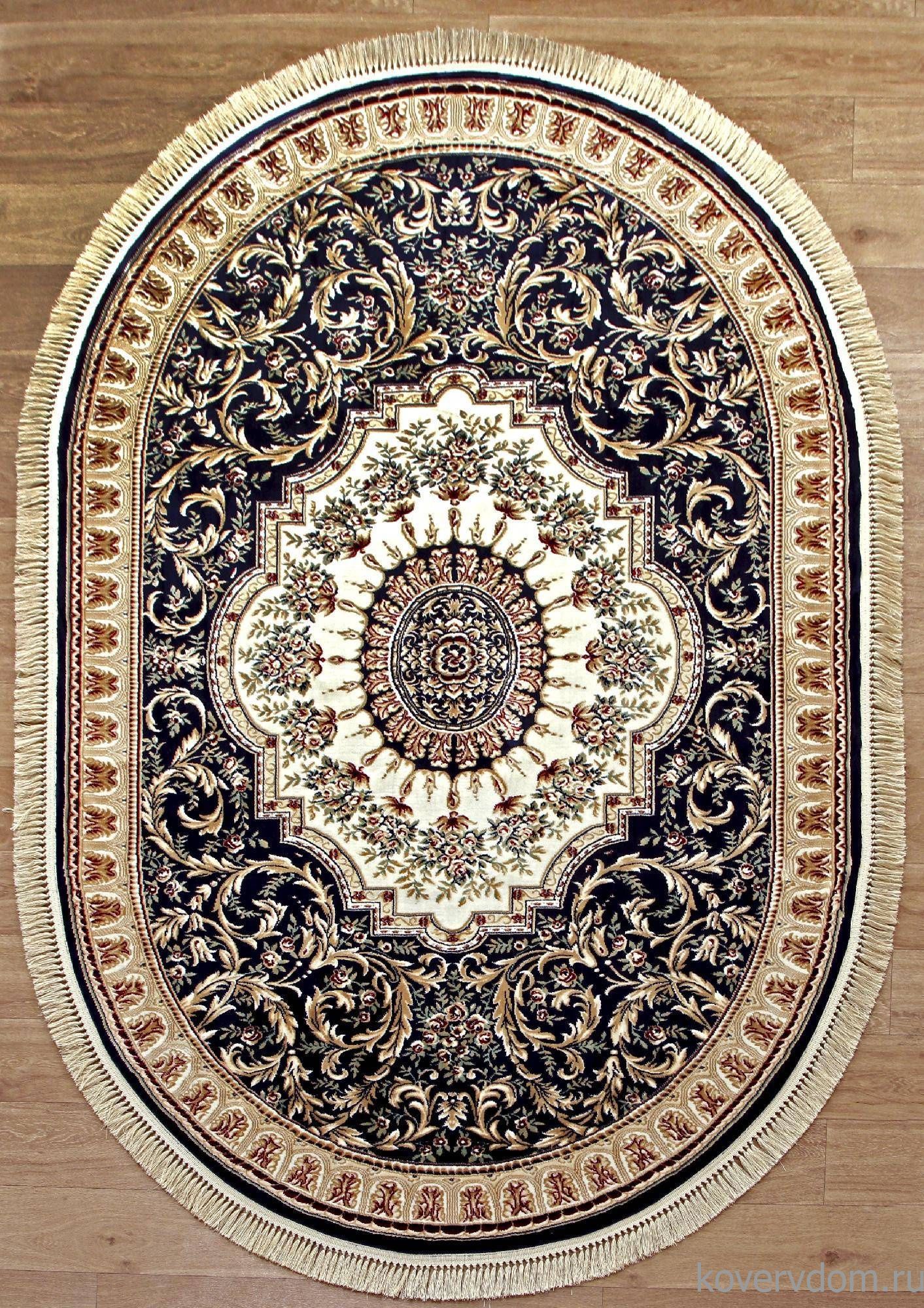 Ковер BROOKLYN 08615T BLUE / BLUE Овал Ковер BROOKLYN 08615T BLUE / BLUE Овал