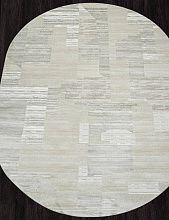 Ковер в современном стиле в гостиную SIRIUS-A F190 CREAM-NATURAL Овал