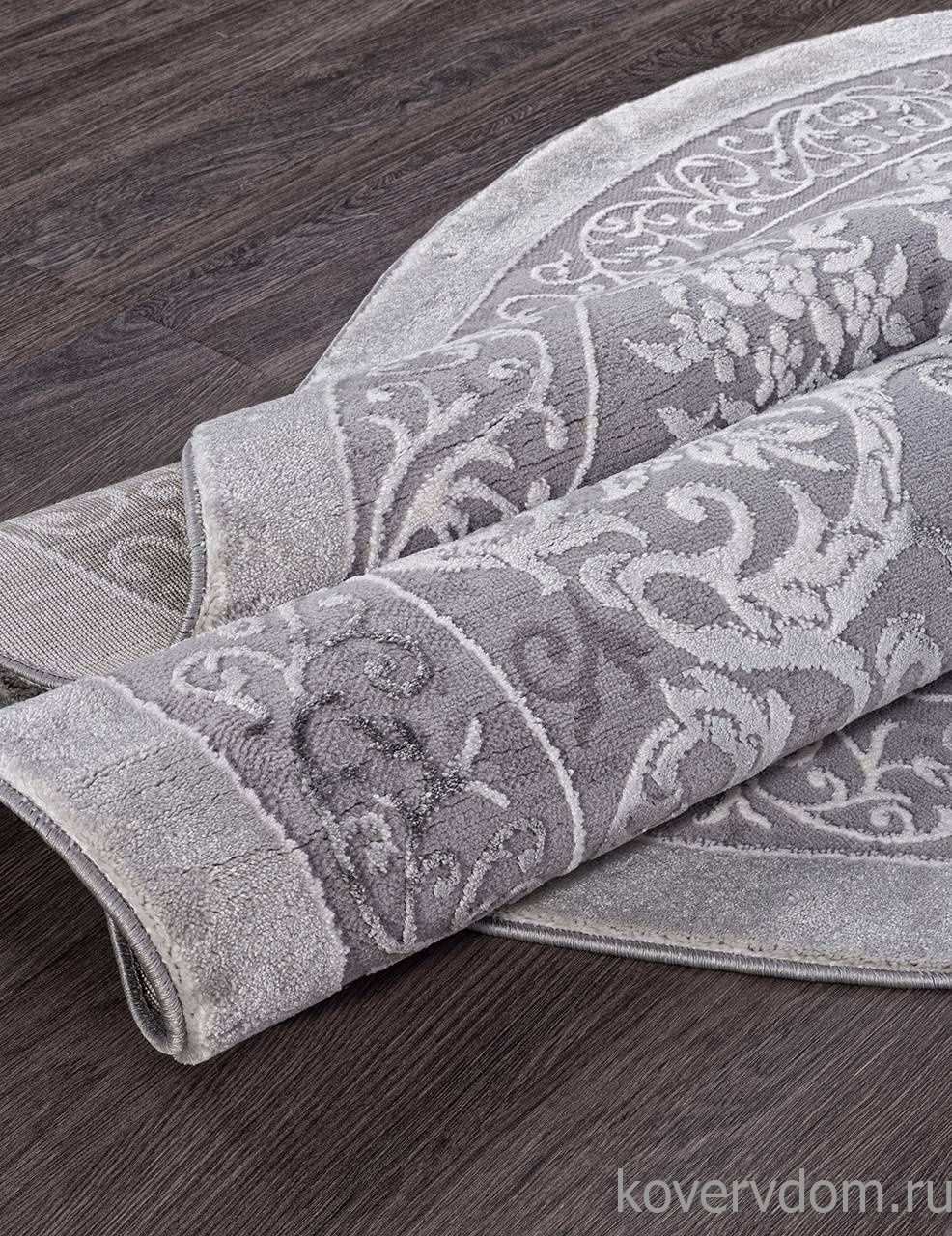 Ковер ARMINA 03760A GREY / GREY Круг Ковер ARMINA 03760A GREY / GREY Круг