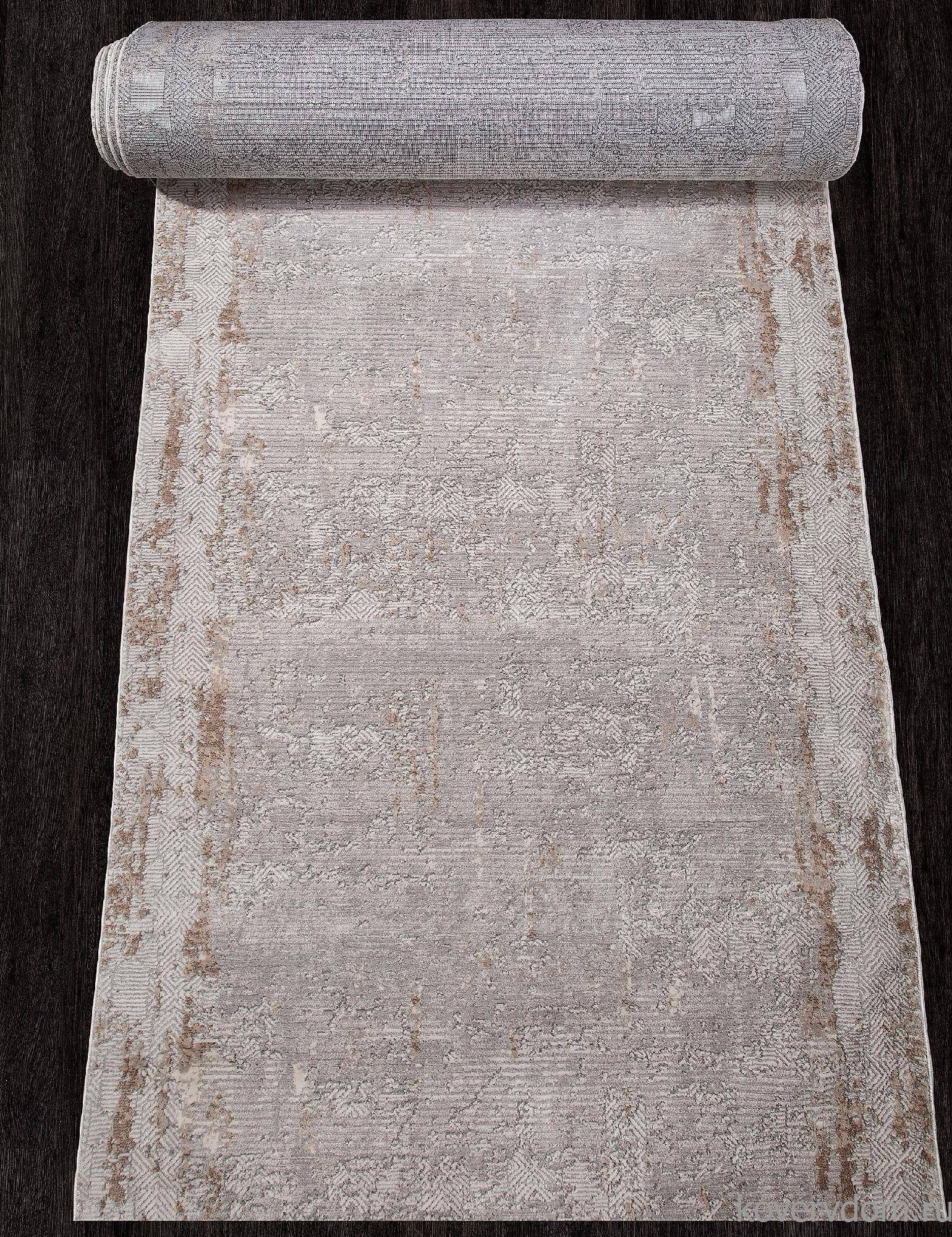 Ковровая Дорожка ALANYA 22400A WHITE / GREY SHR