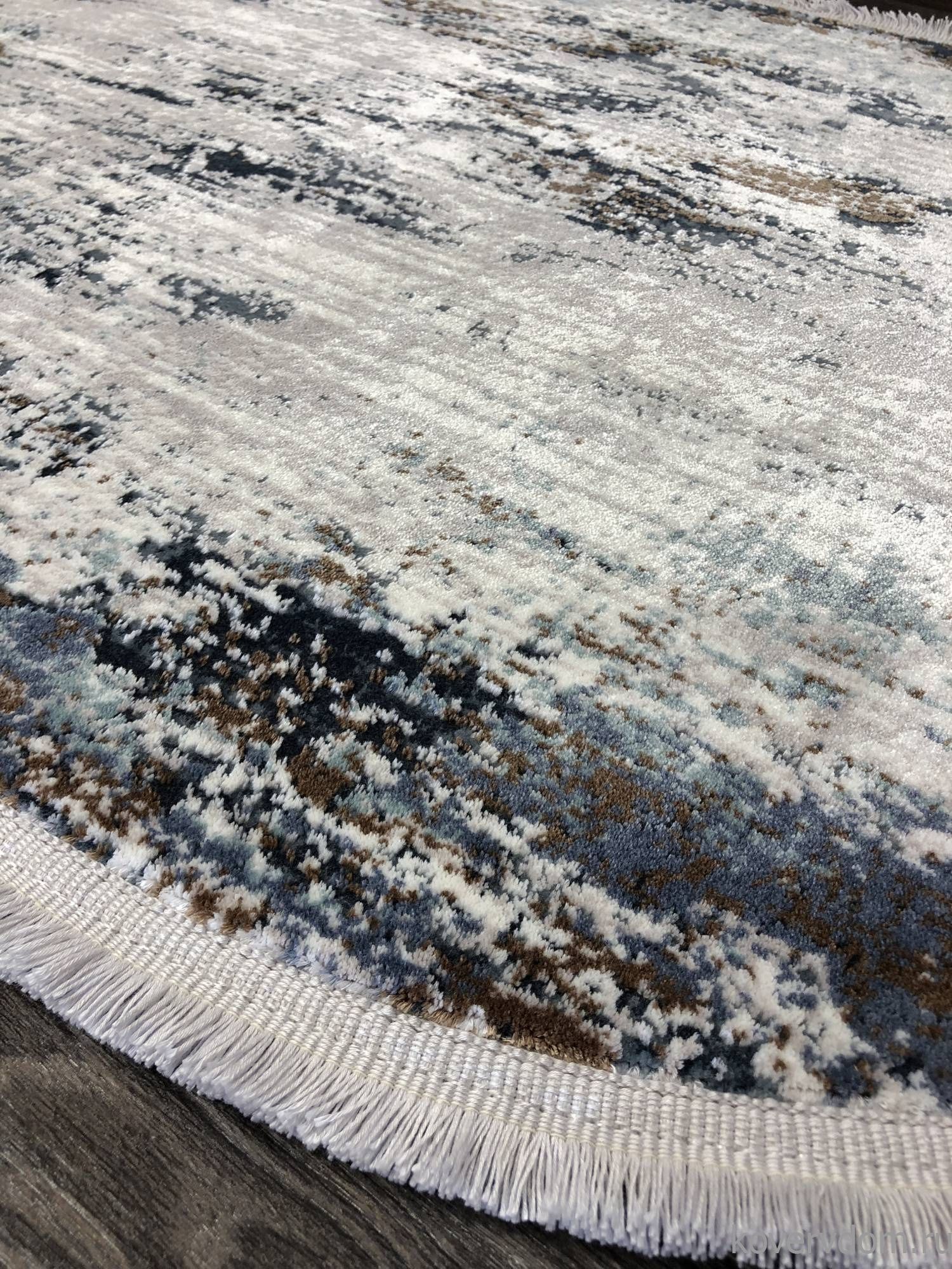 Ковер DOKU 9347H BLUE / CREAM Овал