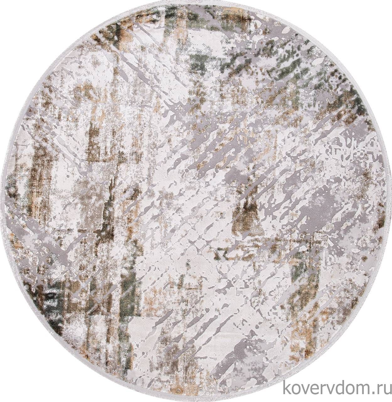 Ковер ALLURES 12123 CREAM / GREEN Круг