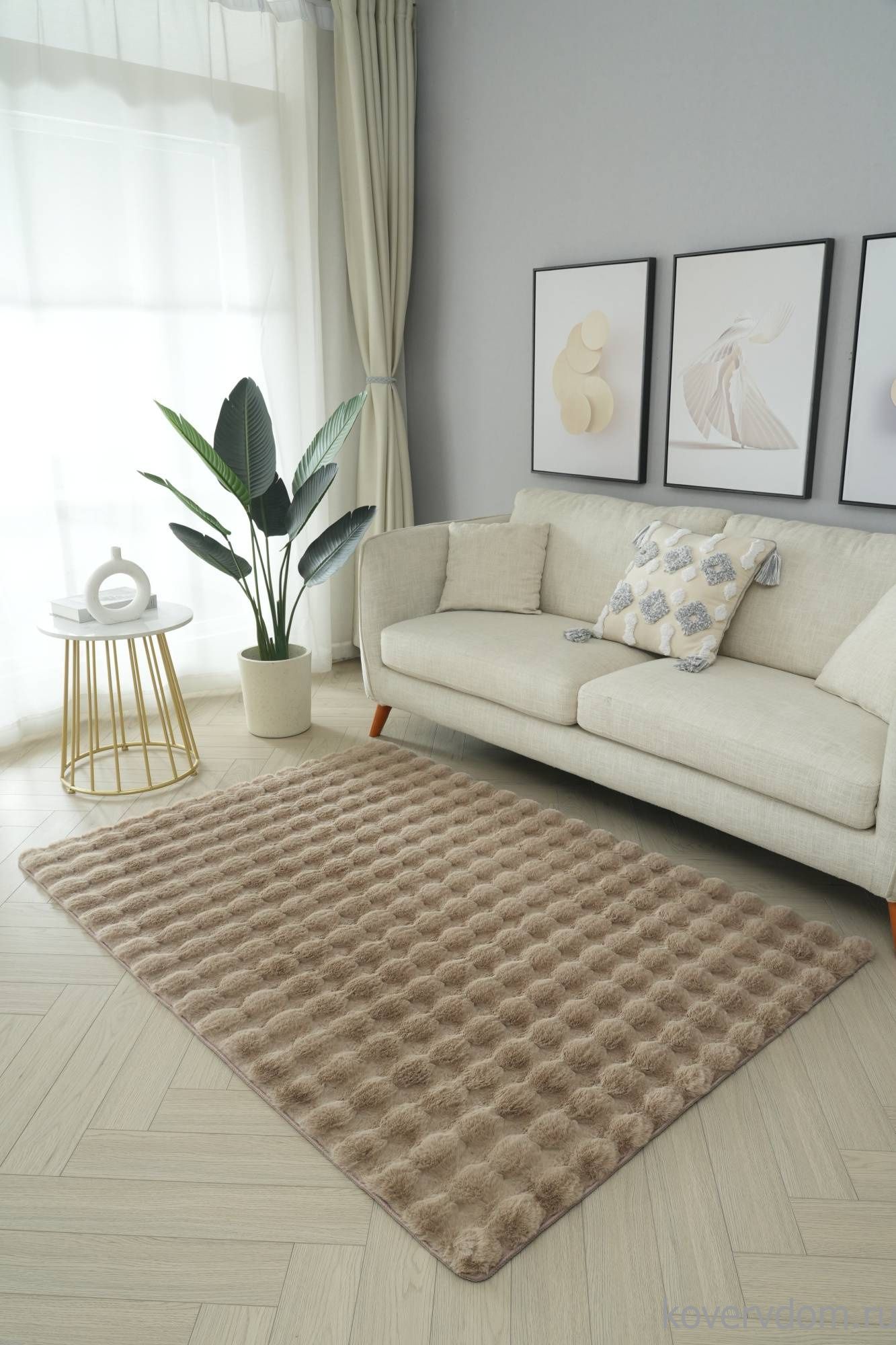 Ковер из искусственного меха BUBBLE PX1000 CAMEL Ковер из искусственного меха BUBBLE PX1000 CAMEL