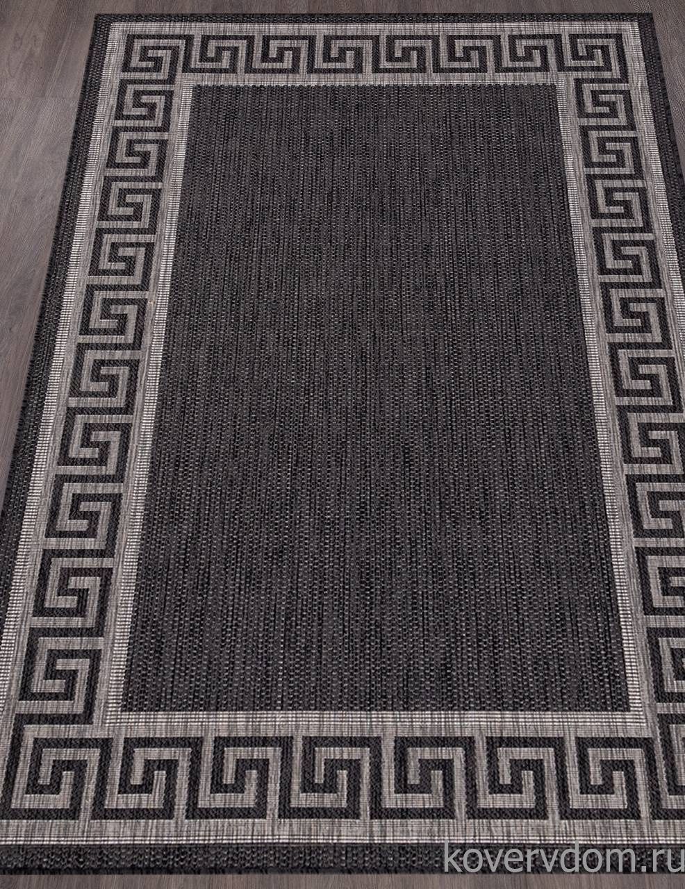 Ковер циновка VEGAS S002 BLACK-GRAY Ковер циновка VEGAS S002 BLACK-GRAY