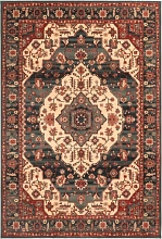 Ковер из шерсти серый шерстяной OSTA Kashqai 4377 400