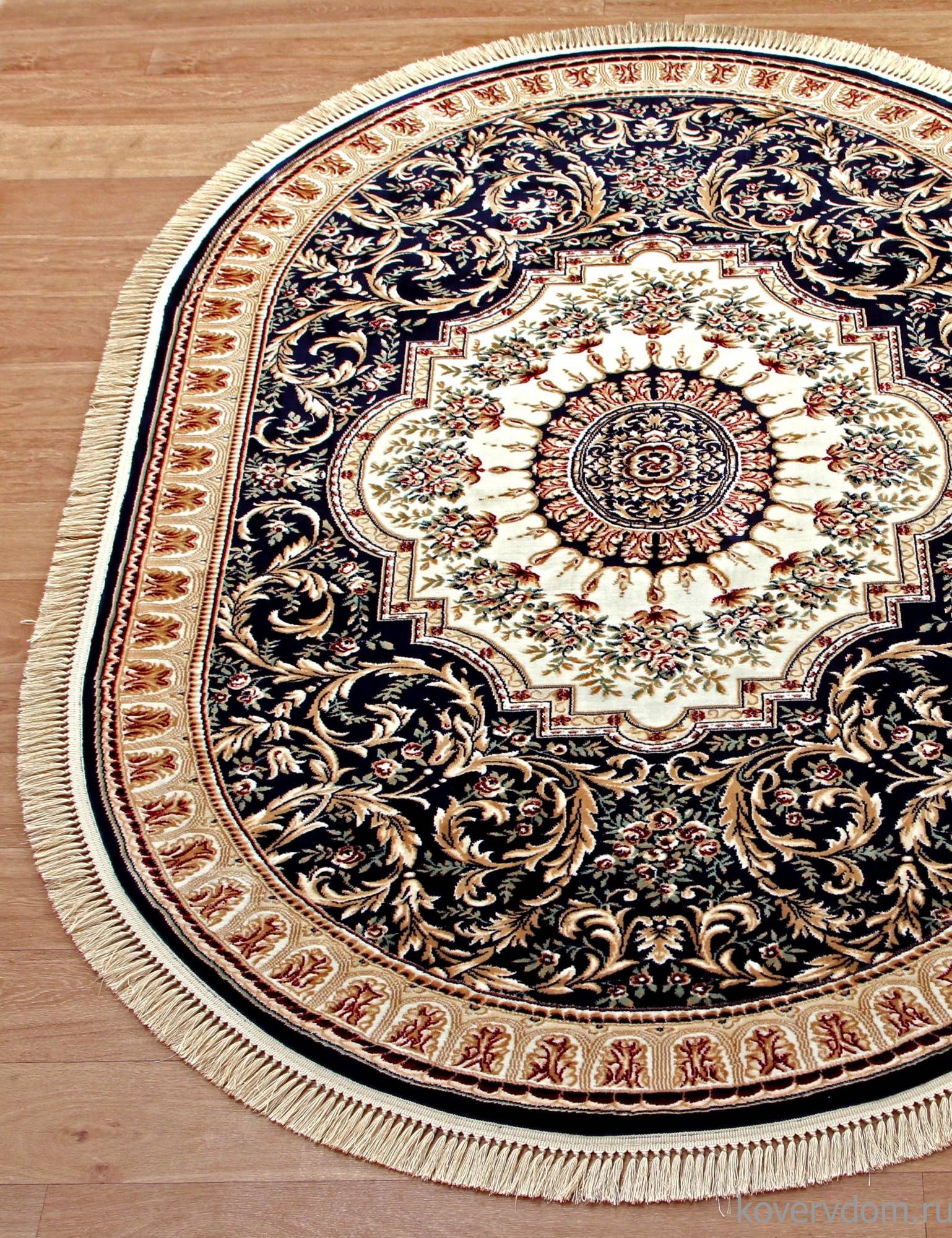 Ковер BROOKLYN 08615T BLUE / BLUE Овал Ковер BROOKLYN 08615T BLUE / BLUE Овал