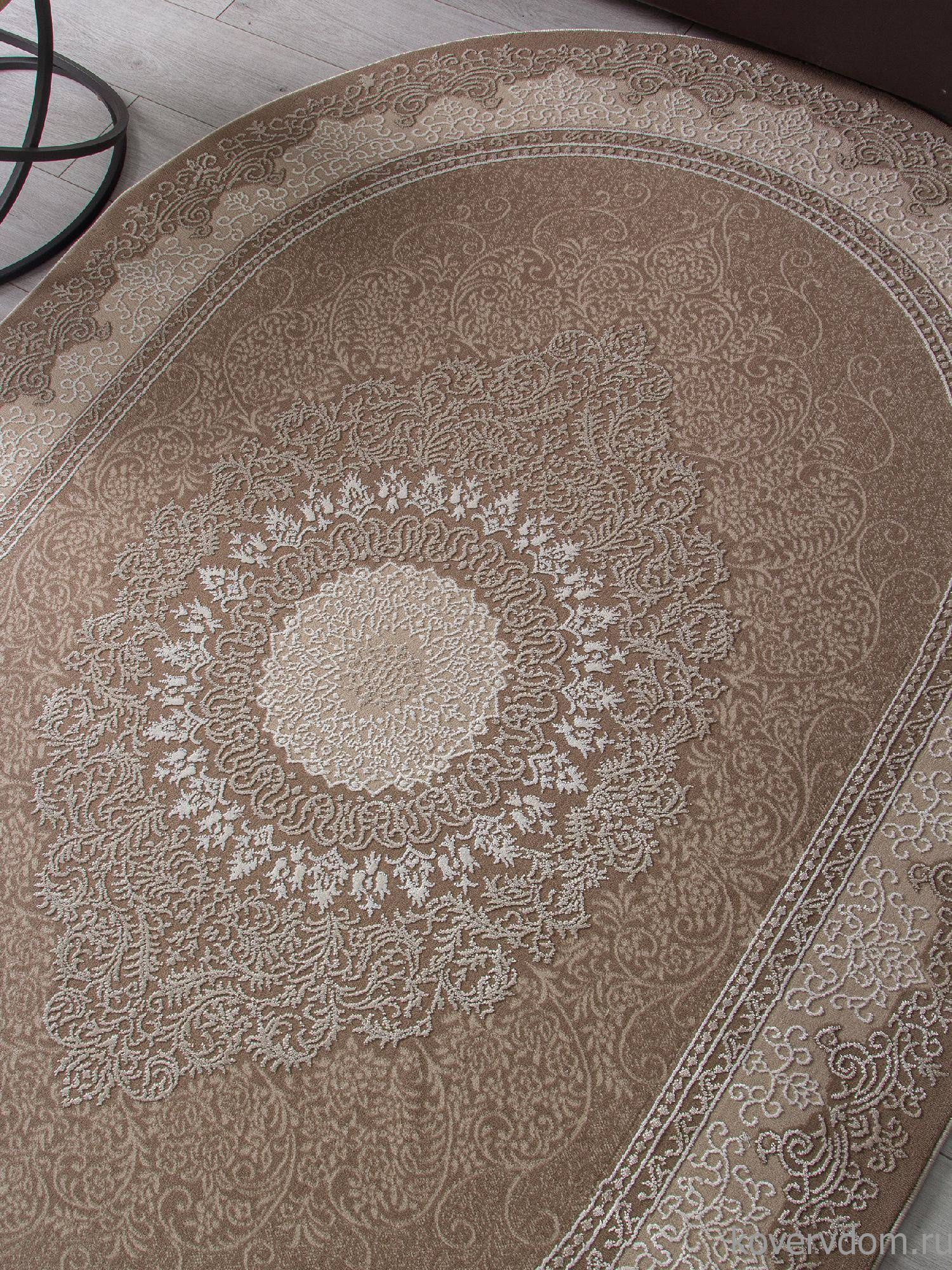Ковер ARMINA 04076A BROWN / BROWN Овал